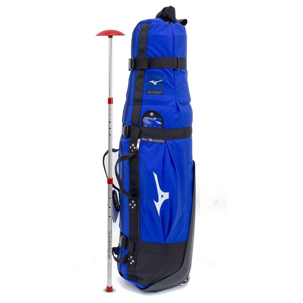 Bolsa Golf Mizuno CG Collegiate Travel Hombre Azul Real/Negras España MRYO-71382